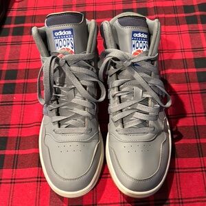 Adidas Hoops High-Top Sneakers - Gray